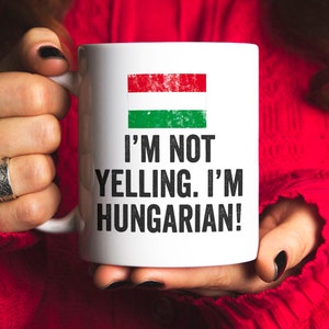 Hungarian Mug Hungarian Gifts Hungarian Flag Hungarian Decor Hungary Gift