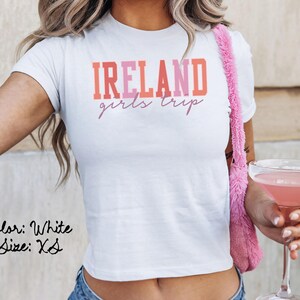 アイルランド ベビー T シャツ、ぴったりフィット、女子旅行 T シャツ、お揃いのシャツ、グループ T シャツ、友達旅行、トレンディな夏