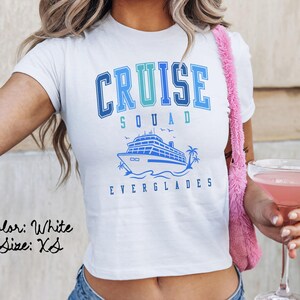 エバーグレーズ クルーズ スクワッド ベビー T シャツ、クルーズ シップ シャツ、女子旅行 T シャツ、お揃いのシャツ、グループ T シャツ、友達旅行、トレンディな夏