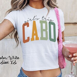 カボ メキシコ ベビー T シャツ、ぴったりフィット、女子旅行 T シャツ、お揃いのシャツ、グループ T シャツ、友達旅行、トレンディな夏