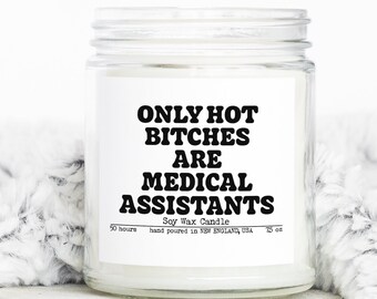 Medical assistant Graduation Gifts, Funny Candle, Housewarming, Soy Wax, Scented, Decor