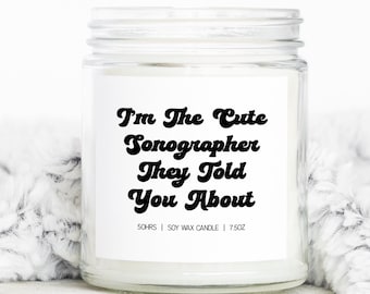 Sonographer Sonography Graduation Gifts, Funny Candle, Housewarming, Soy Wax, Scented, Decor