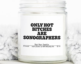 Sonographer Sonography Graduation Gifts, Funny Candle, Housewarming, Soy Wax, Scented, Decor