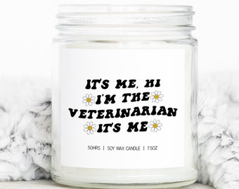 Veterinarian Vet Animal Doctor Graduation Gifts, Funny Candle, Housewarming, Soy Wax, Scented, Decor