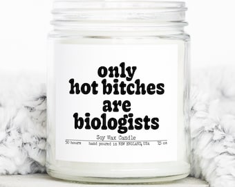 Biology Biologist Graduation Gifts, Funny Candle, Housewarming, Soy Wax, Scented, Decor