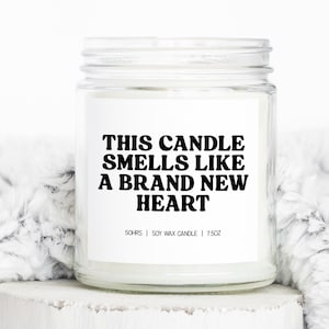 Heart Transplant Organ Surgery Recovery Gifts, Funny Candle, Housewarming, Soy Wax, Scented, Decor