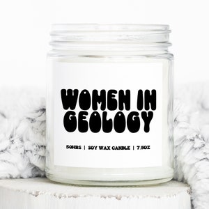 Geology Geologist Gifts, Funny Candle, Housewarming, Soy Wax, Scented, Decor