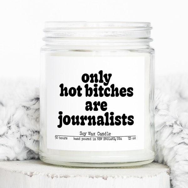 Journalist Journalism Gifts, Funny Candle, Housewarming, Soy Wax, Scented, Decor