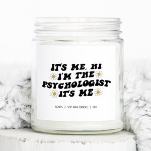Psychologist Psychology Graduation Gifts, Funny Candle, Housewarming, Soy Wax, Scented, Decor