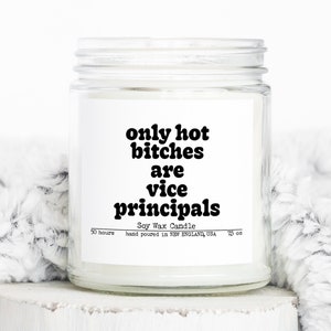 Vice Principal Appreciation Day Gifts, Funny Candle, Housewarming, Soy Wax, Scented, Decor