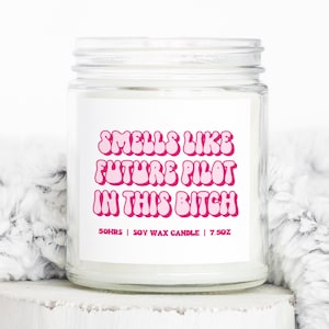 Pilot Future Student Gifts, Funny Candle, Housewarming, Soy Wax, Scented, Decor