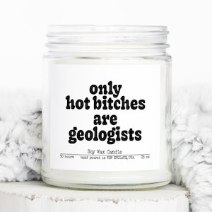 Geology Geologist Graduation Gifts, Funny Candle, Housewarming, Soy Wax, Scented, Decor