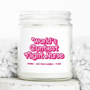 Flight Nurse Gifts, Funny Candle, Housewarming, Soy Wax, Scented, Decor