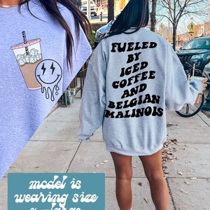 Belgian Malinois Mom Mothers Day BACK PRINT Sweatshirt, Gifts, With Pocket Print, Funny Sweater Shirt, Jumper, Men Women, Him He