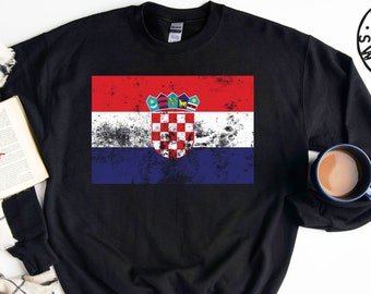 Tcombo Croatia Flag Croatian Strong Pride Youth Fleece Crewneck Sweater Tcombo Croatia Flag Croatian Strong Pride Youth Fleece Crewneck Sweater