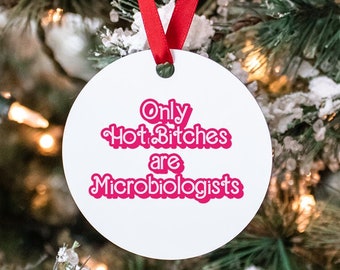 Microbiologist Microbiology Gifts, Ornament, Round, Christmas, Stocking Stuffer