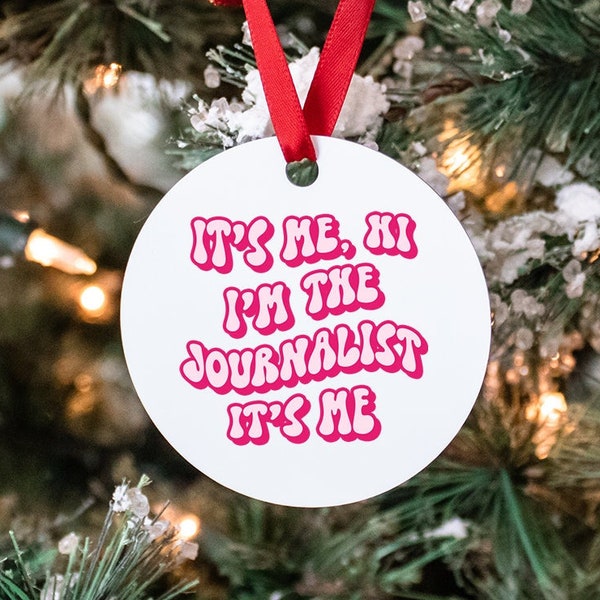 Journalist Journalism Gifts, Ornament, Round, Christmas, Stocking Stuffer