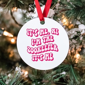 Zookeeper Gifts, Ornament, Round, Christmas, Stocking Stuffer