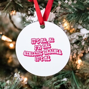 Athletic Trainer Gifts, Ornament, Round, Christmas, Stocking Stuffer
