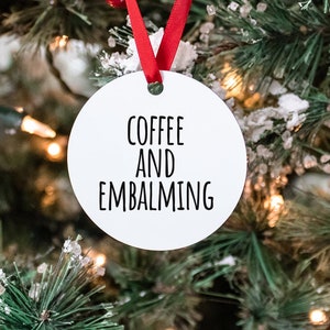 Embalmer Embalming Mortician Graduation Gifts, Ornament, Round, Christmas, Stocking Stuffer