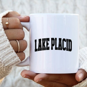 Lake Placid New York NY Moving Away Mug, Funny Coffee Cup, Birthday Gifts for Men and Women