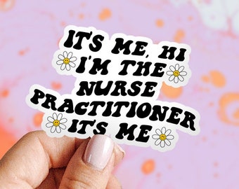 Nurse practitioner NP Graduation Sticker, Gifts, Kiss Cut, For Laptop, Funny Vinyl Sticker, Women Men, Him Her
