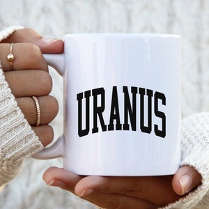 Urano Planeta Taza Espacial, Regalos, Taza de Café Divertida, Hombres Mujeres, Él Ella