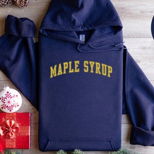 Ahornsirup Hoodie, Geschenke, Kapuzen-Sweatshirt, Pullover, lange Ärmel, Geburtstagsgeschenk für Männer, Geschenk für Frauen
