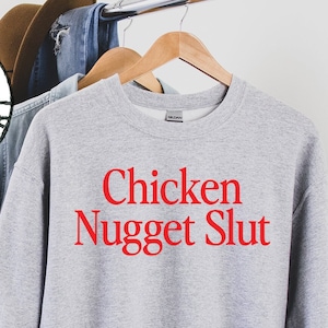 Huhn Nuggets Sweatshirt, Geschenke, Rundhals, Lustig Pullover Shirt, Pullover, Männer Frauen, Ihn Sie