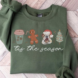 Englische Bulldogge Hund Mutter Weihnachten Sweatshirt, Englische Bulldogge Weihnachtsgeschenke, Englische Bulldogge Weihnachten Rundhalsausschnitt, Pullover Shirt, Frauen