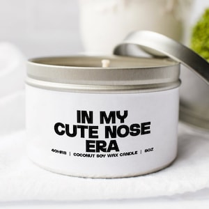 Neuscorrectie operatie herstel kaars, geschenken, blik, kokosnoot sojawas, geurend, aromatherapie, vanille, koffie, thuiskantoor decor