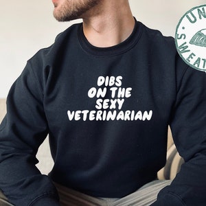 Veterinário veterinário esposa marido namorado namorada moletom, camisa engraçada, presentes de aniversário para homens e mulheres