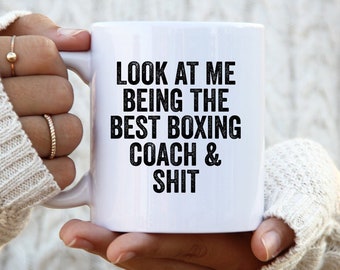 Boxing Coach Gifts, Boxing Coach Coffee Mug, Boxing Coach Cup, Boxing Coach Birthday Gifts for Men and Women