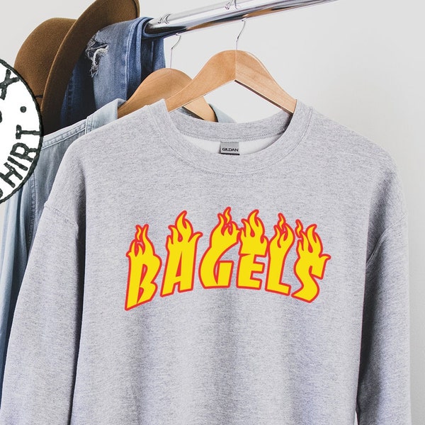 Bagel Sweatshirt, Geschenke, Rundhals, lustige Pullover Shirt, Pullover, Männer Frauen, ihn für sie