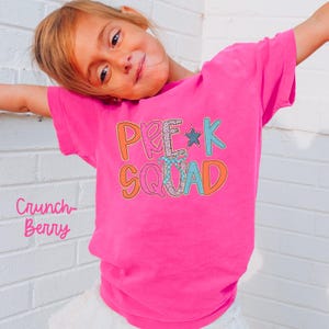 Comfort Colors Pre K Youth Shirt, Back to School Kids Tee, Preschool T-Shirt, Student Gifts, Boys Girls, First Day of School