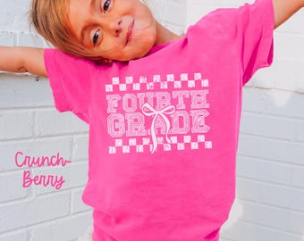 Comfort Colors Vierte Klasse Jugend Shirt, Zurück in die Schule Kinder T-Shirt, 4.Klasse T-Shirt, Studenten Geschenke, Jungen Mädchen, Erster Schultag
