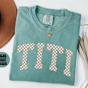 Titi Shirt, Mother&#39;s Day Gifts, Titi Tees, Titi Gifts, Checkered, Titi Tshirts