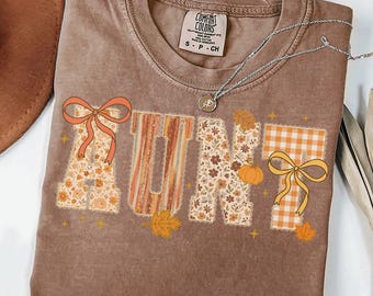 T-Shirt mit „Tante in Wohlfühlfarben“, Halloween-T-Shirt für Tanten, Herbst-T-Shirt für Schwestern, T-Shirt für frischgebackene Tanten, Herbstgeschenke