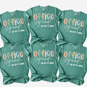 Komfortfarben Front Office Squad Shirt, Schulamt-T-Shirt, Sekretär-T-Shirt, Büroangestellter, Mitarbeiteranerkennung, zurück in der Schule