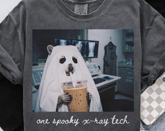 Comfort Colors Xray Technologist Shirt, Raccoon Halloween Radiology T-shirt, Rad Graduation Gifts, Radiologic Tech Tee, Cute Department
