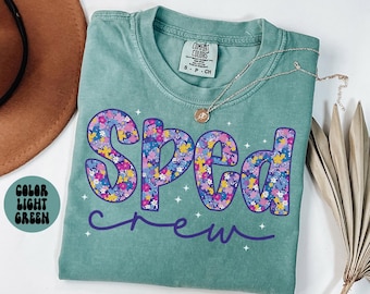 Komfort Farben SPED Shirt, Lehrer T-Shirt, spezielle Bildung T-Shirt, Back to School, SPED Abteilung Geschenke, Crew, Kader