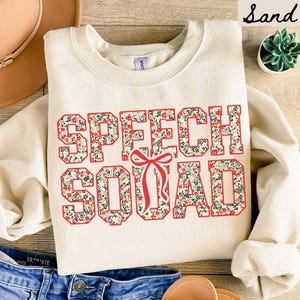 Speech Team Sweatshirt, Christmas Speech Pathologist Sweatshirt, SLP Crewneck, Back to School Tee, Speech Department Gifts, Speech Therapy