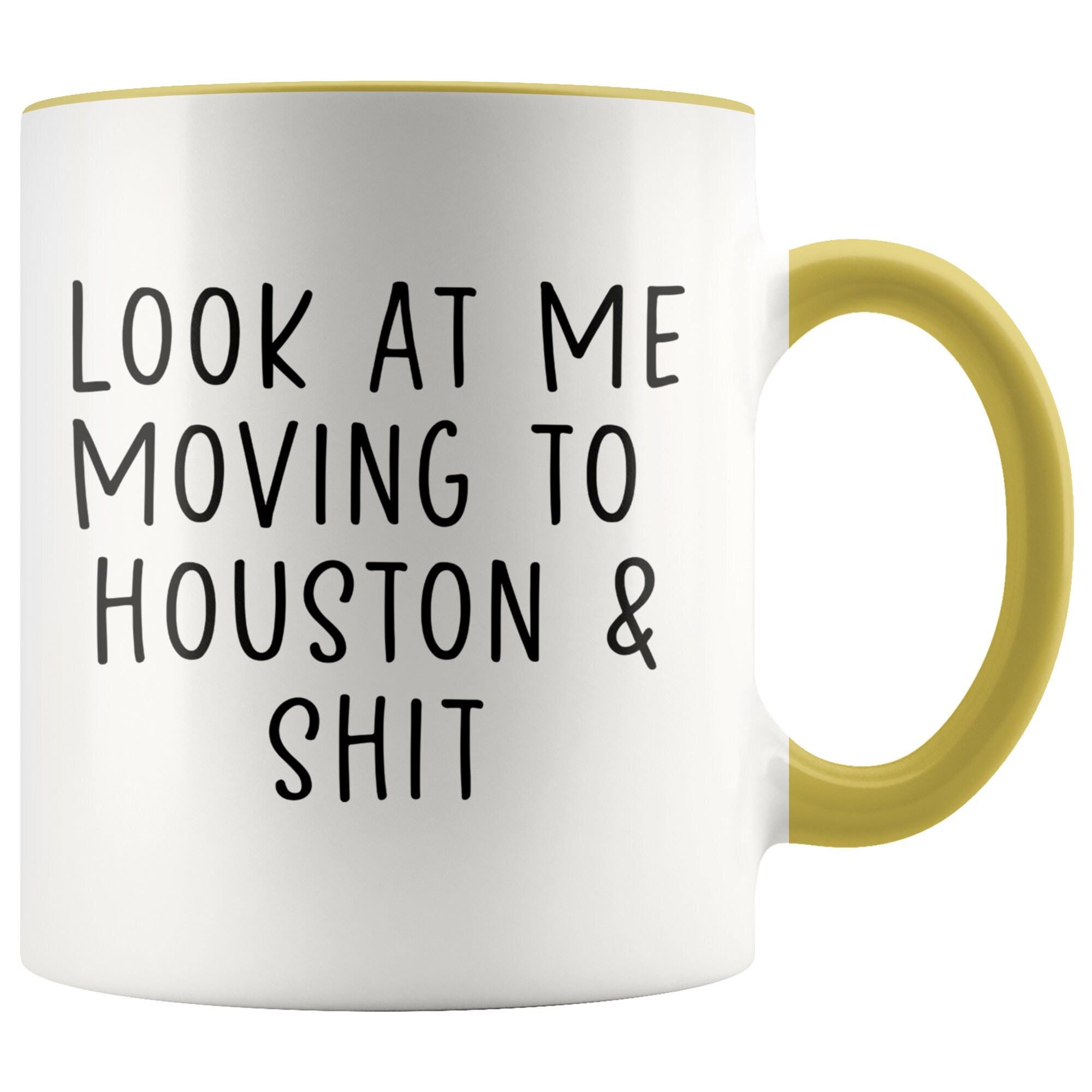 Moving to Houston Texas Gifts Coffee Mug Two Tone Accent Etsy