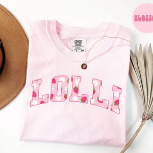 Lolli Shirt, Mother&#39;s Day Gifts, Lolli Tees, Lolli Gifts, Grandma Tshirts, Strawberry Lolli Shirts