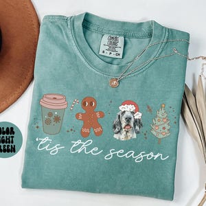 English Setter Dog Mom Christmas Shirt, English Setter Gifts, English Setter Christmas Tshirt, English Setter Tee, Crew Neck, Women