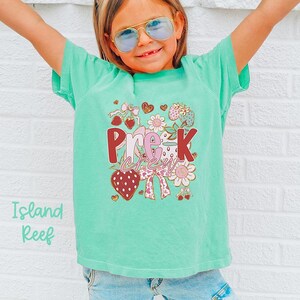Comfort Colors Pre K Youth Shirt, Back to School Kids Tee, Preschool T-Shirt, PreK Student Gifts, Boys Girls, First Day of School