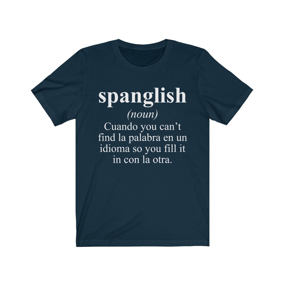 SPANGLISH SHIRT Mexican T Shirt Spanish Teacher Tshirt Puerto - Etsy