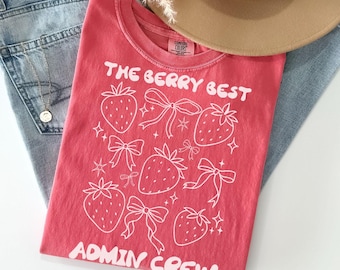 Comfort Colors Admin Team Shirt, Teacher T-Shirt, Administration Shirts, Back to School Tee, Office Department Gifts, Crew, Squad