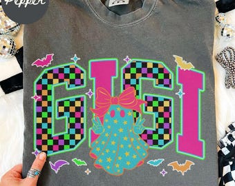Gigi Comfort Colors Shirt, Halloween Oma Shirt, neue Herbst Oma Tshirt, Ghost Tee, Herbst Geschenke