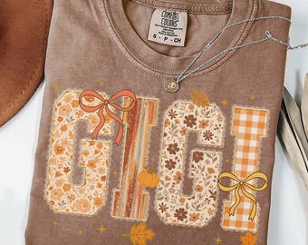 Gigi Comfort Colors Shirt, Halloween-Oma-Shirt, Neues Herbst-Oma-T-Shirt, Geister-T-Shirt, Herbstgeschenke